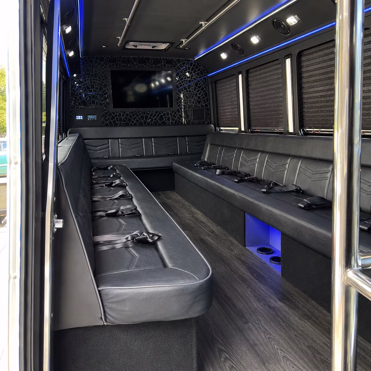pleasanton night on town party bus rental