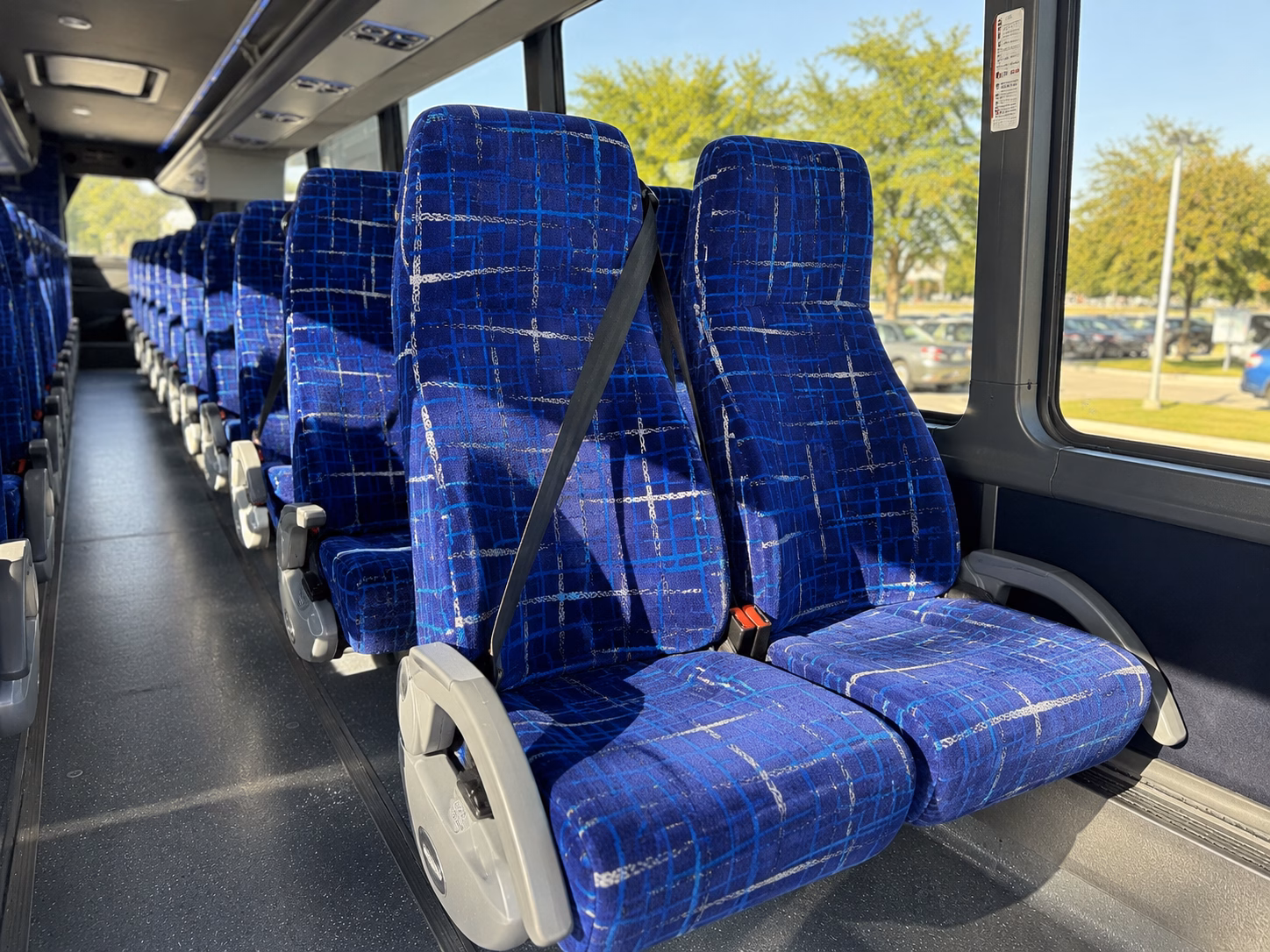 pleasanton school event transportation onboard seating